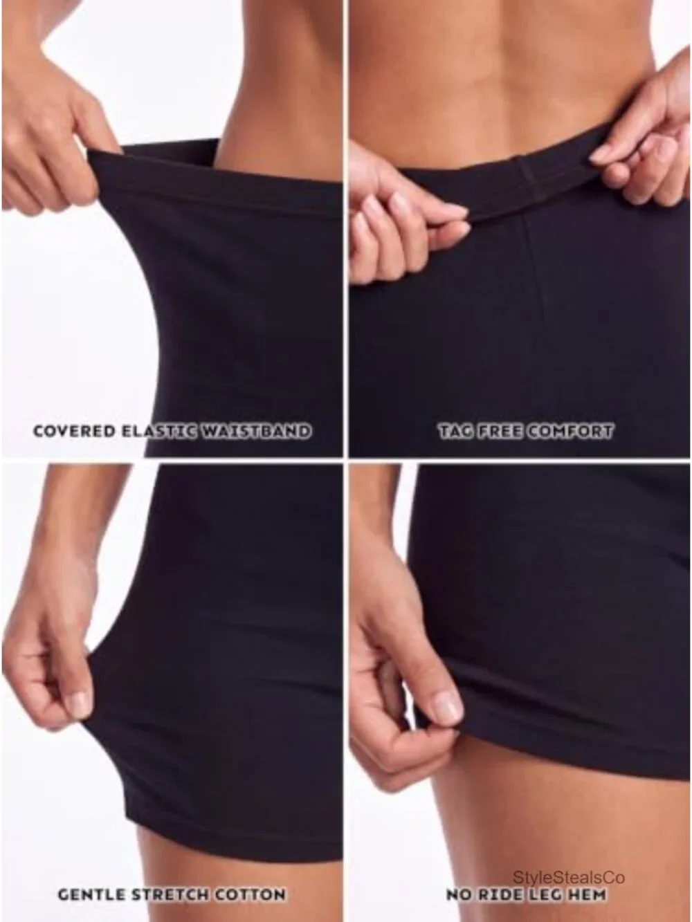 Cotton Stretch Boyshort Boxer Briefs - Multipack Undershort Trunks